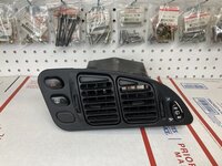 2G Black Center Vent complete with switches